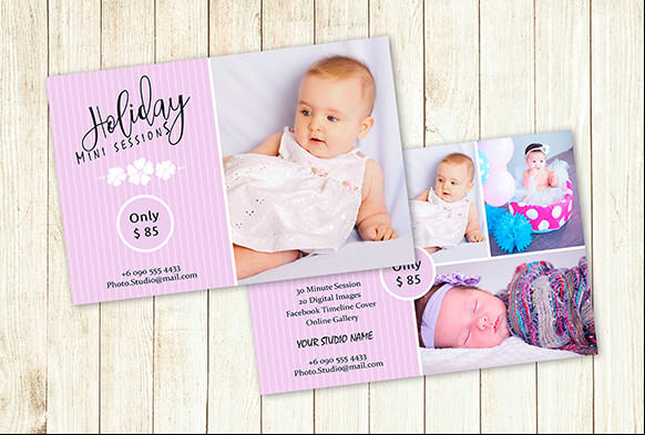 kostenlose Mini-Session-Vorlagen für die Fotografie