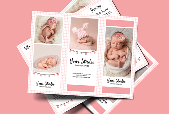 modèle de brochure de photographie