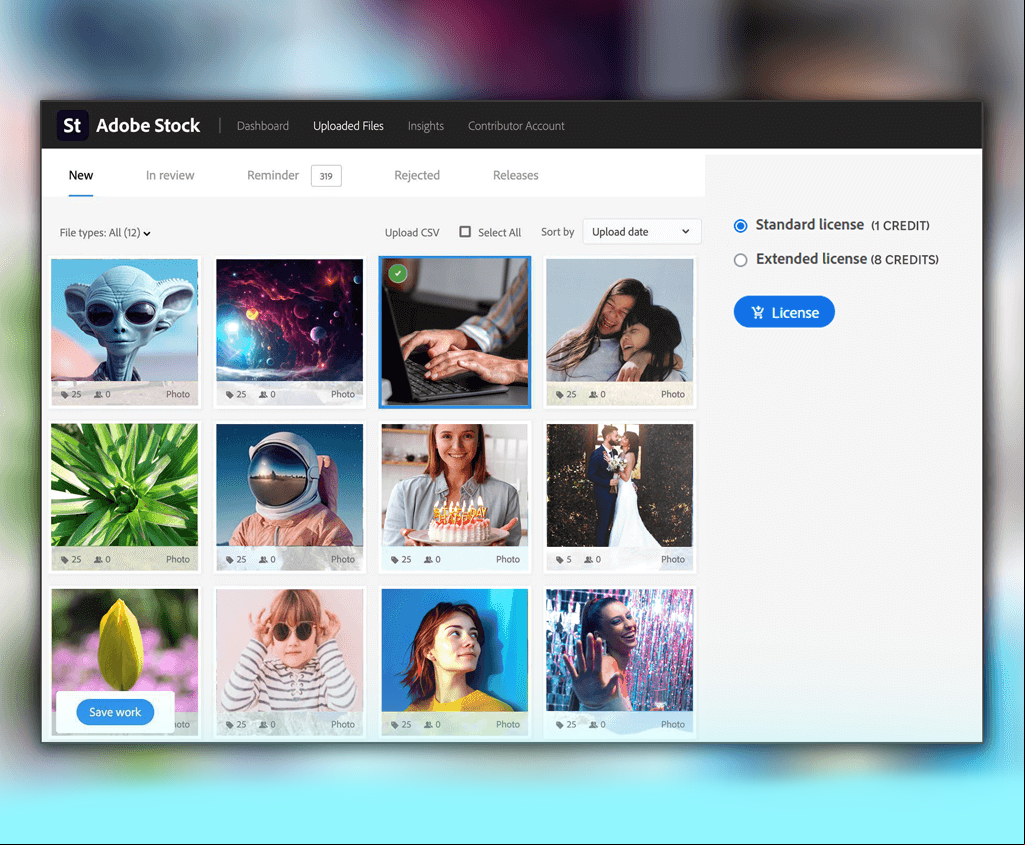 adobe stock standard vs extended license