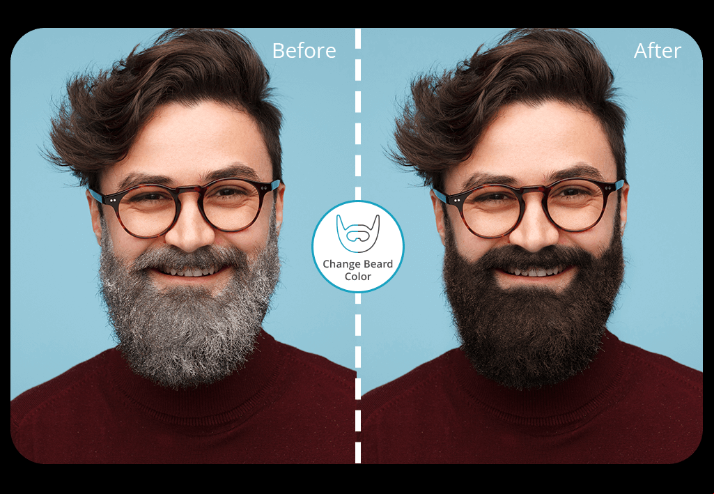 change beard color app