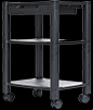 printer stand mind reader mind reader 3-shelf