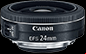canon ef-s 24 mm f/2.8 stm-lens voor camera onder de 500