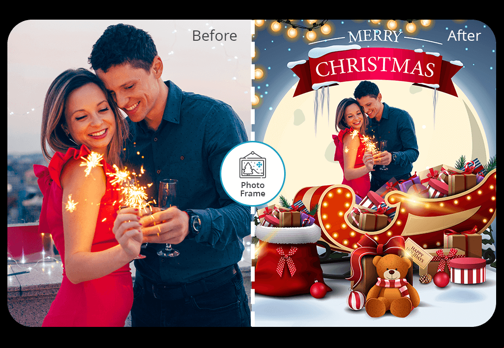 christmas picture frame app