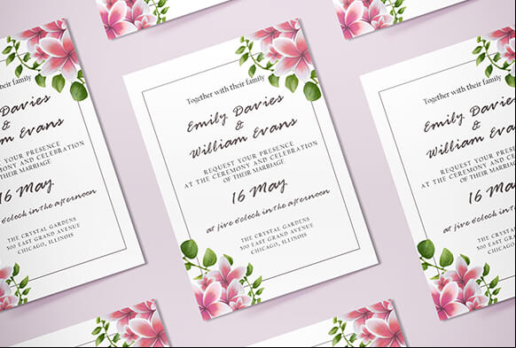 kostenlose hochzeitseinladungsvorlagen banner