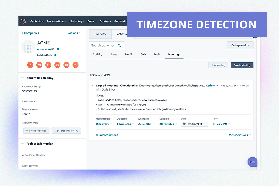 hubspot interface