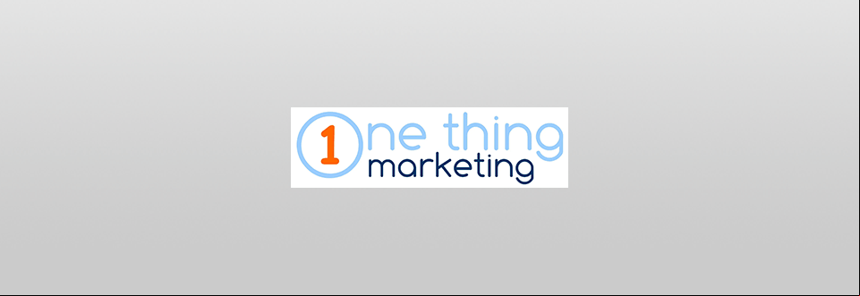 one thing marketing services logo square
