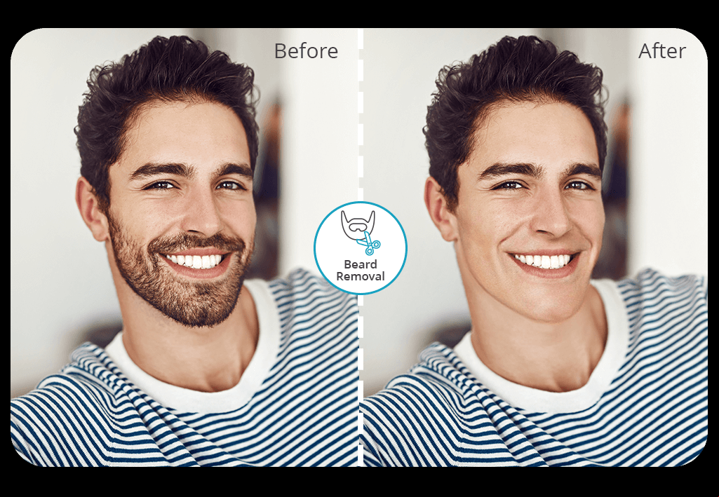 remove beard from photo app