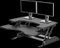 varidesk pro plus 36 graphic designer desk converter
