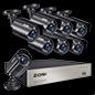 zosi 8ch 1080p security camera system for remote viewing